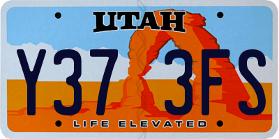 UT license plate Y373FS