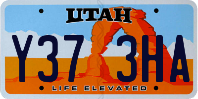 UT license plate Y373HA