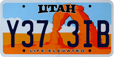 UT license plate Y373IB