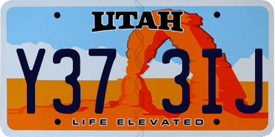 UT license plate Y373IJ