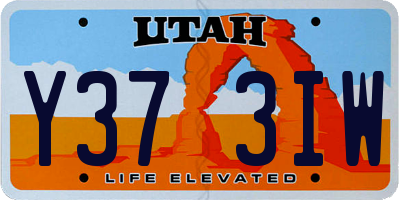 UT license plate Y373IW