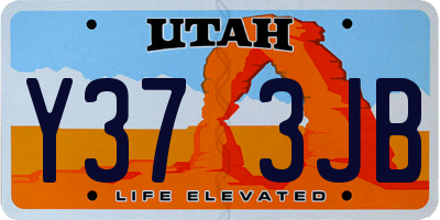 UT license plate Y373JB