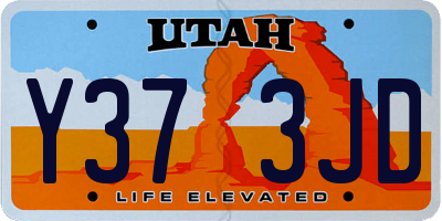 UT license plate Y373JD
