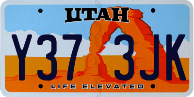 UT license plate Y373JK