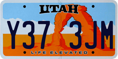 UT license plate Y373JM