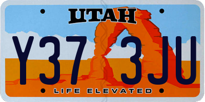 UT license plate Y373JU