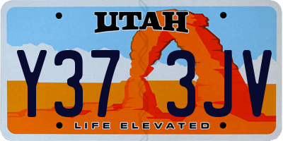 UT license plate Y373JV