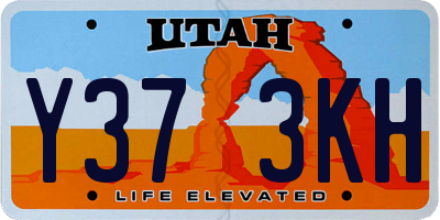 UT license plate Y373KH