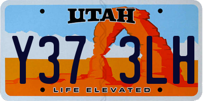 UT license plate Y373LH