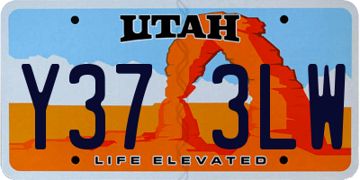 UT license plate Y373LW