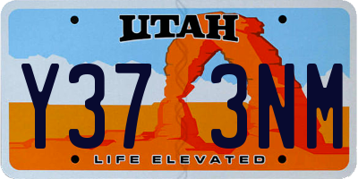 UT license plate Y373NM