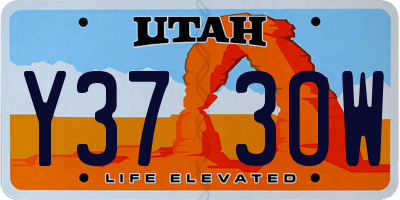 UT license plate Y373OW