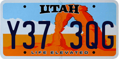 UT license plate Y373QG