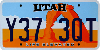 UT license plate Y373QT