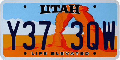 UT license plate Y373QW