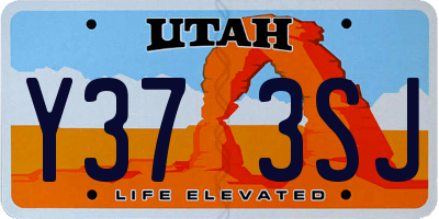 UT license plate Y373SJ