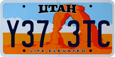 UT license plate Y373TC