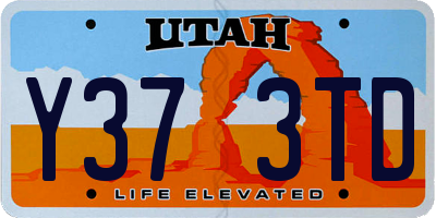 UT license plate Y373TD