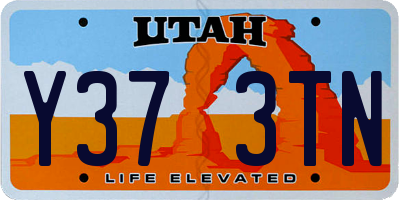UT license plate Y373TN
