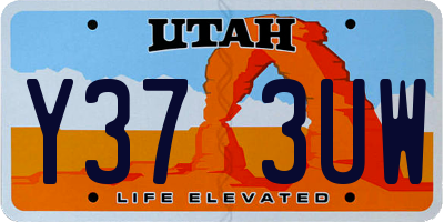 UT license plate Y373UW
