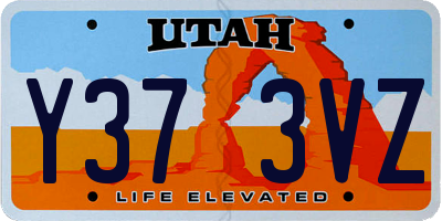 UT license plate Y373VZ
