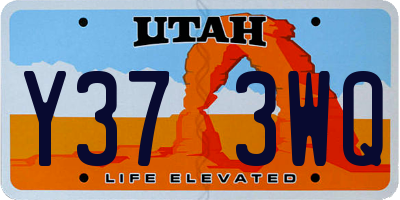 UT license plate Y373WQ