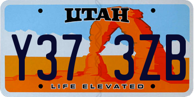 UT license plate Y373ZB
