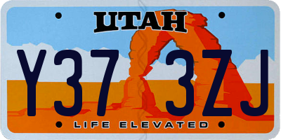 UT license plate Y373ZJ