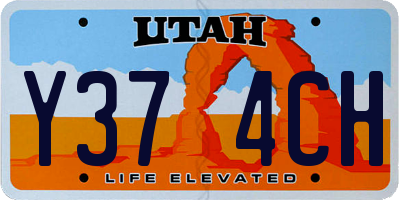 UT license plate Y374CH