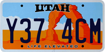 UT license plate Y374CM