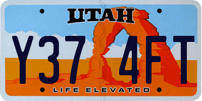 UT license plate Y374FT