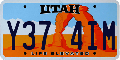 UT license plate Y374IM