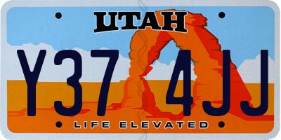 UT license plate Y374JJ