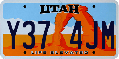 UT license plate Y374JM