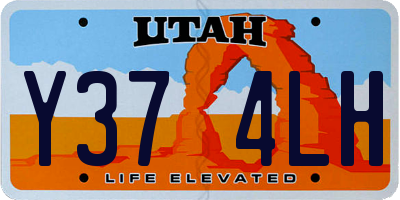 UT license plate Y374LH