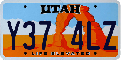 UT license plate Y374LZ