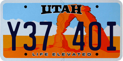 UT license plate Y374OI