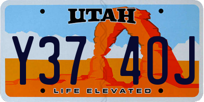 UT license plate Y374OJ