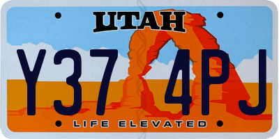 UT license plate Y374PJ
