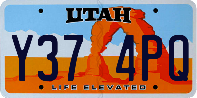 UT license plate Y374PQ