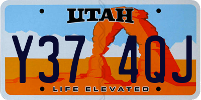 UT license plate Y374QJ