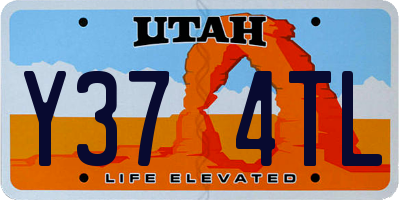 UT license plate Y374TL