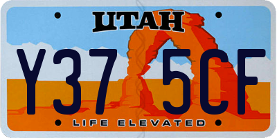 UT license plate Y375CF