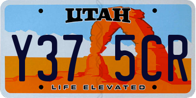 UT license plate Y375CR