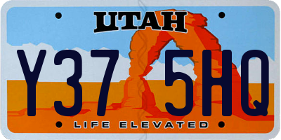 UT license plate Y375HQ