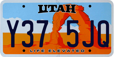 UT license plate Y375JQ