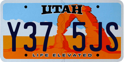 UT license plate Y375JS