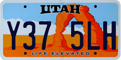 UT license plate Y375LH
