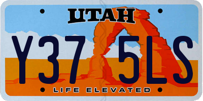 UT license plate Y375LS