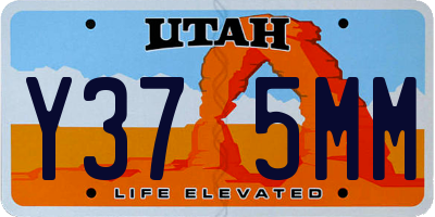 UT license plate Y375MM